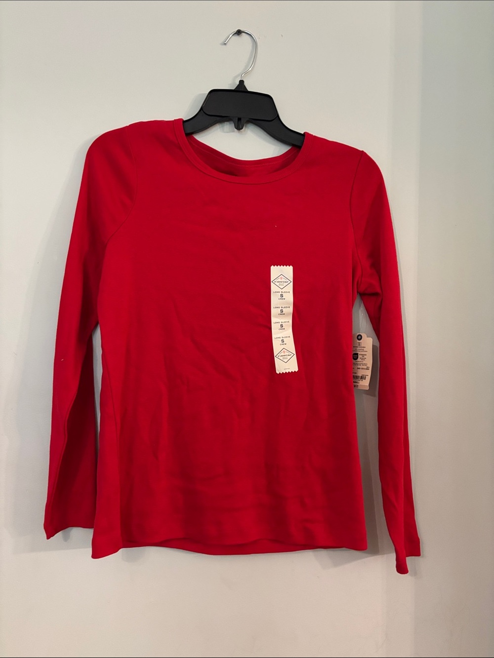 St. John's Bay Long Sleeve Crewneck Tee - Red